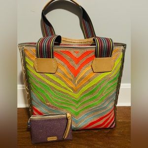 Consuela Bag and mini change purse. Never carried.